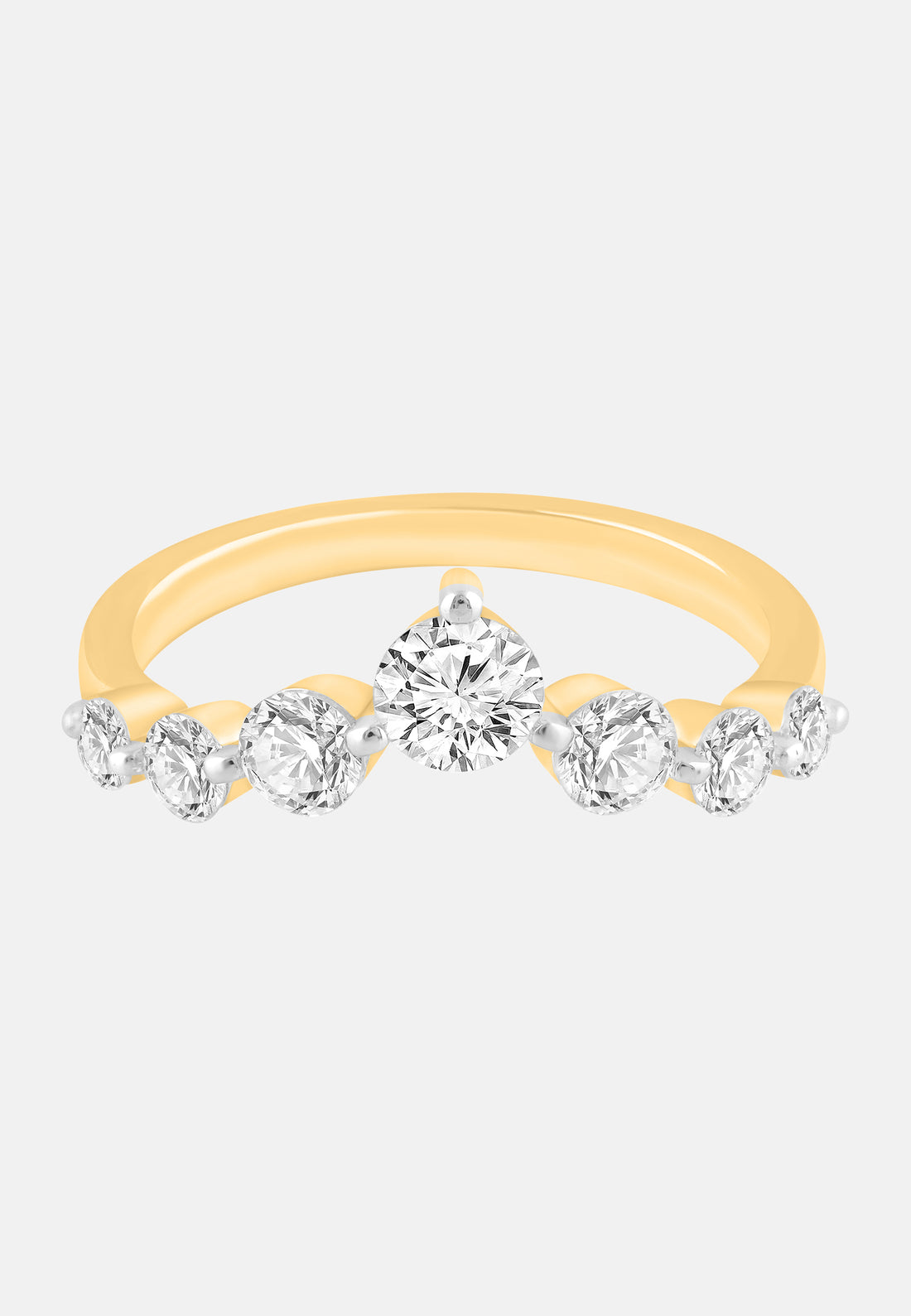 Ring aus 375 Gelbgold mit Lab Grown Diamant