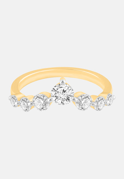 Ring aus 375 Gelbgold mit Lab Grown Diamant