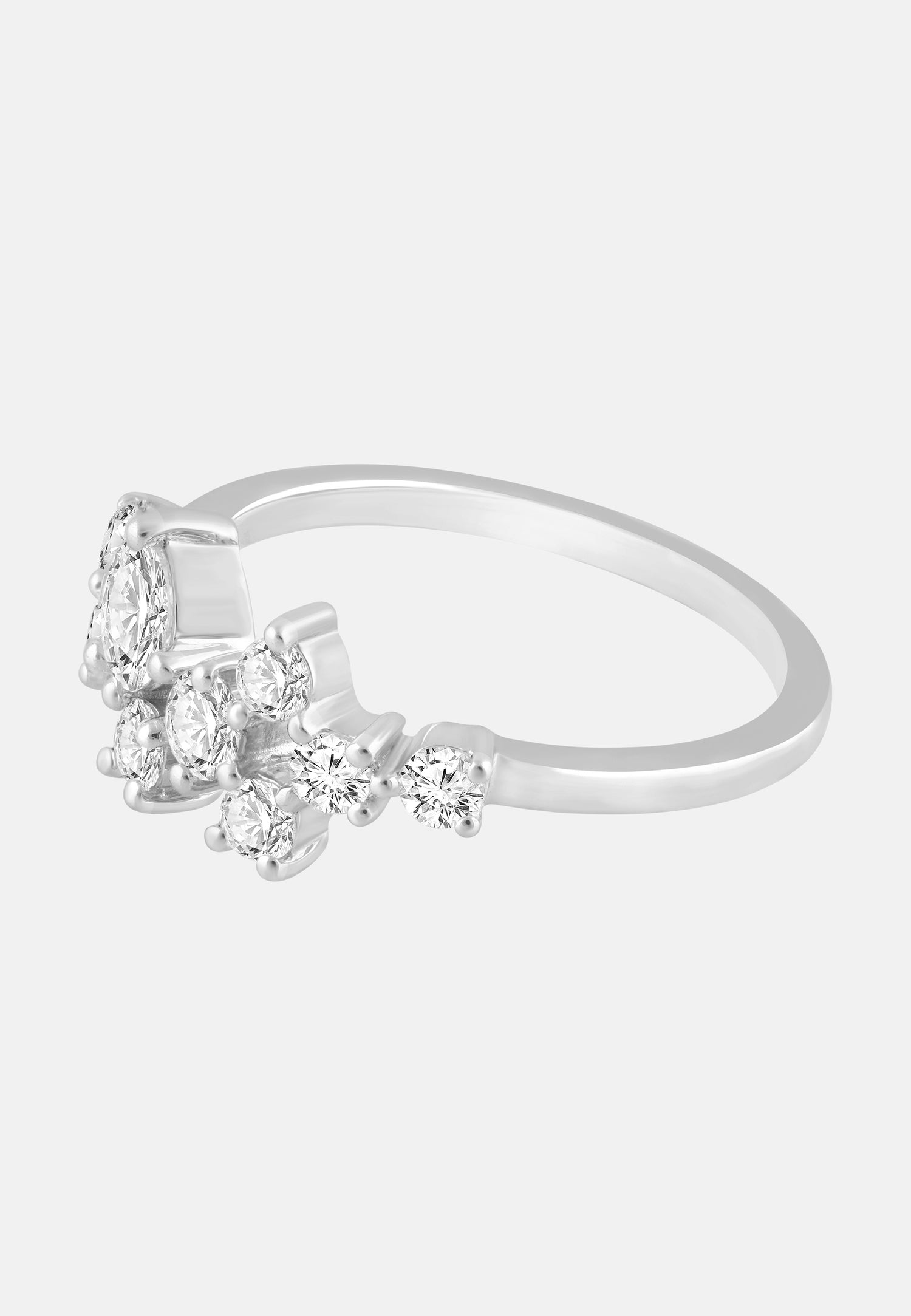 ETHISHER DIAMANTEN Ring Silver