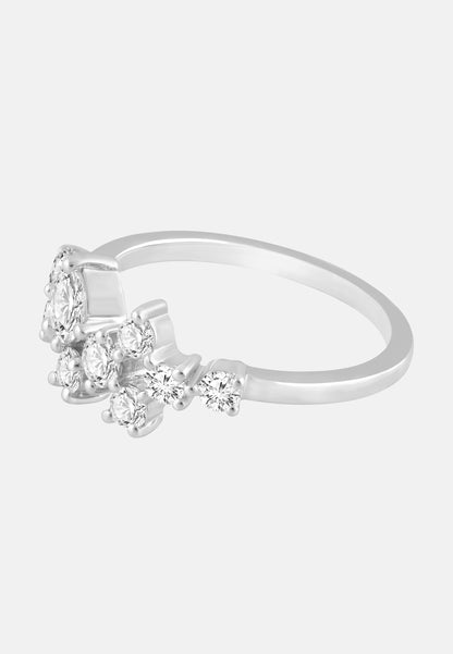ETHISHER DIAMANTEN Ring Silver