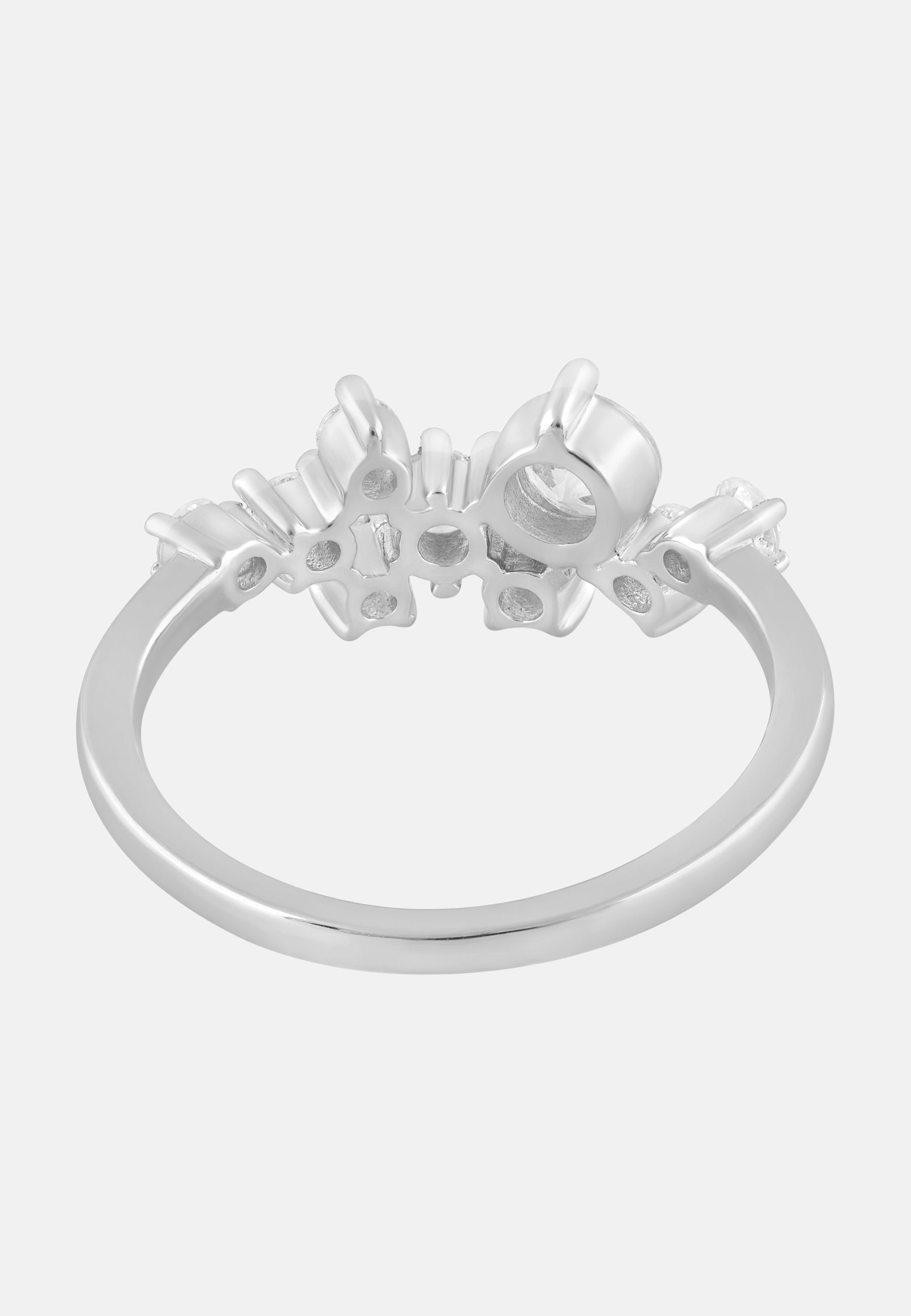 ETHISHER DIAMANTEN Ring Silver