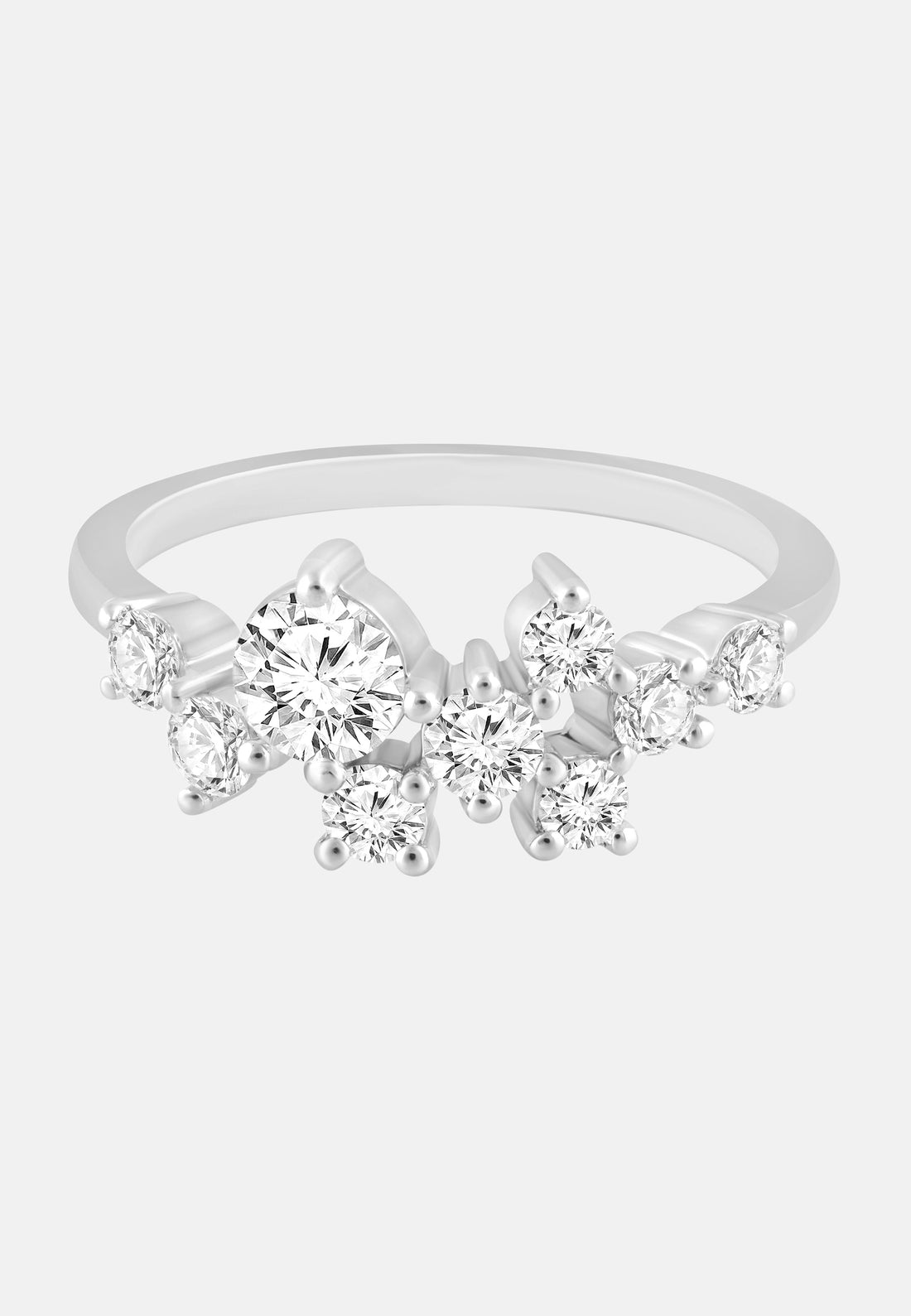 ETHISHER DIAMANTEN Ring Silver