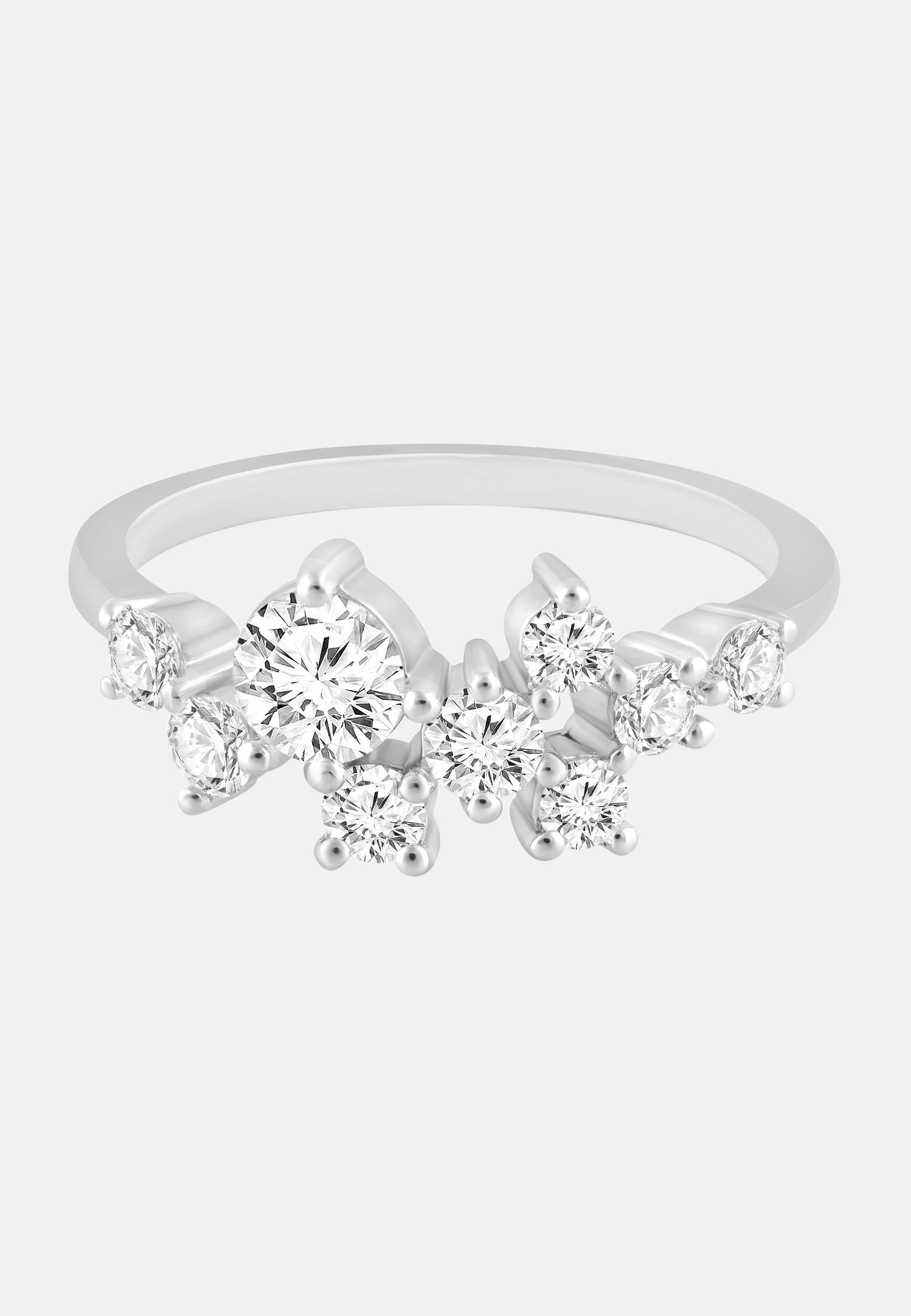 ETHISHER DIAMANTEN Ring Silver