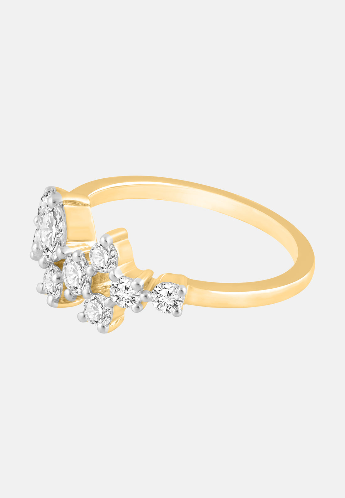 Ring aus 375 Gelbgold mit Lab Grown Diamant