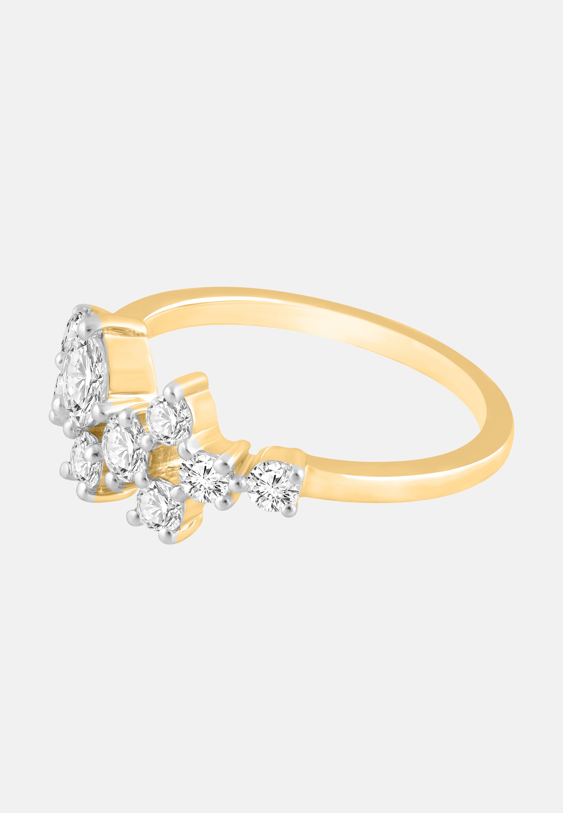 Ring aus 375 Gelbgold mit Lab Grown Diamant