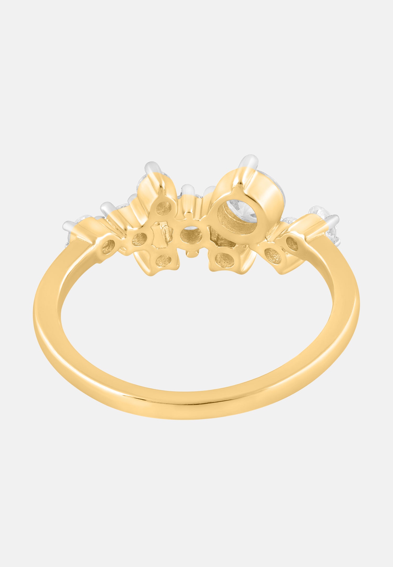 Ring aus 375 Gelbgold mit Lab Grown Diamant