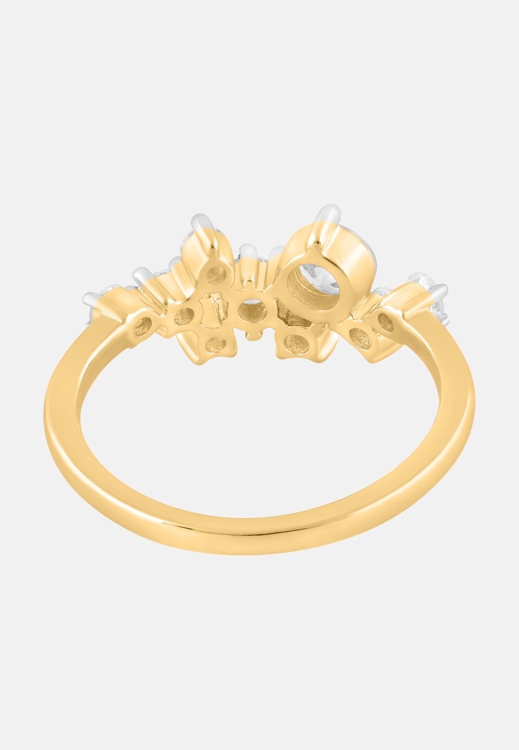 Ring aus 375 Gelbgold mit Lab Grown Diamant