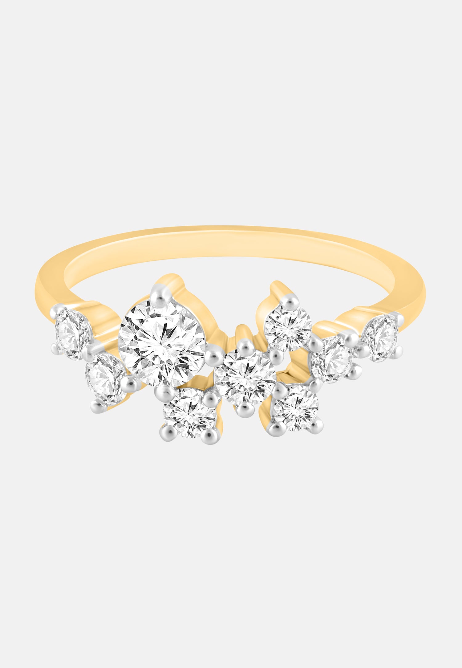 Ring aus 375 Gelbgold mit Lab Grown Diamant