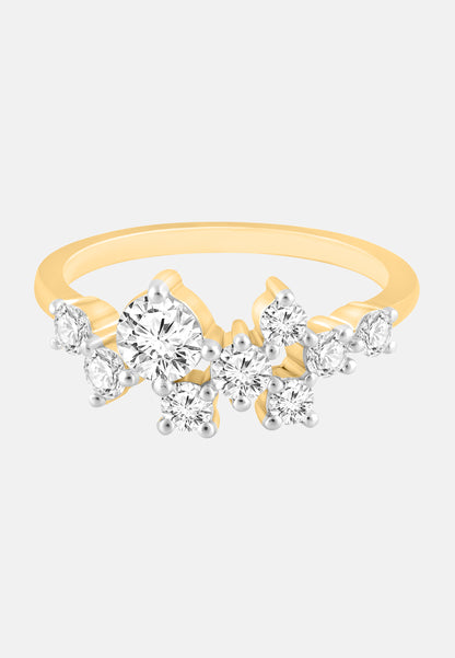 Ring aus 375 Gelbgold mit Lab Grown Diamant
