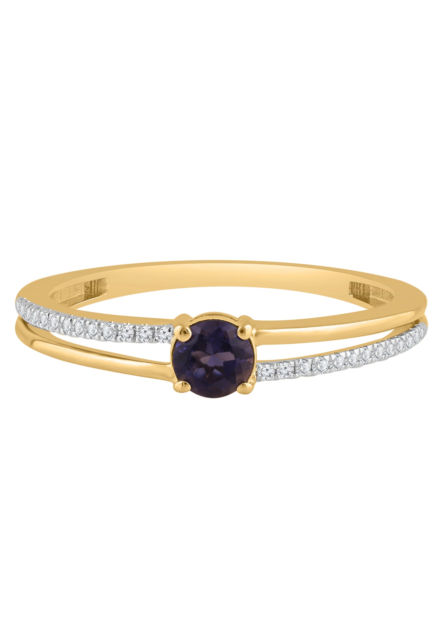 Ring aus 375 Weißgold mit Diamant