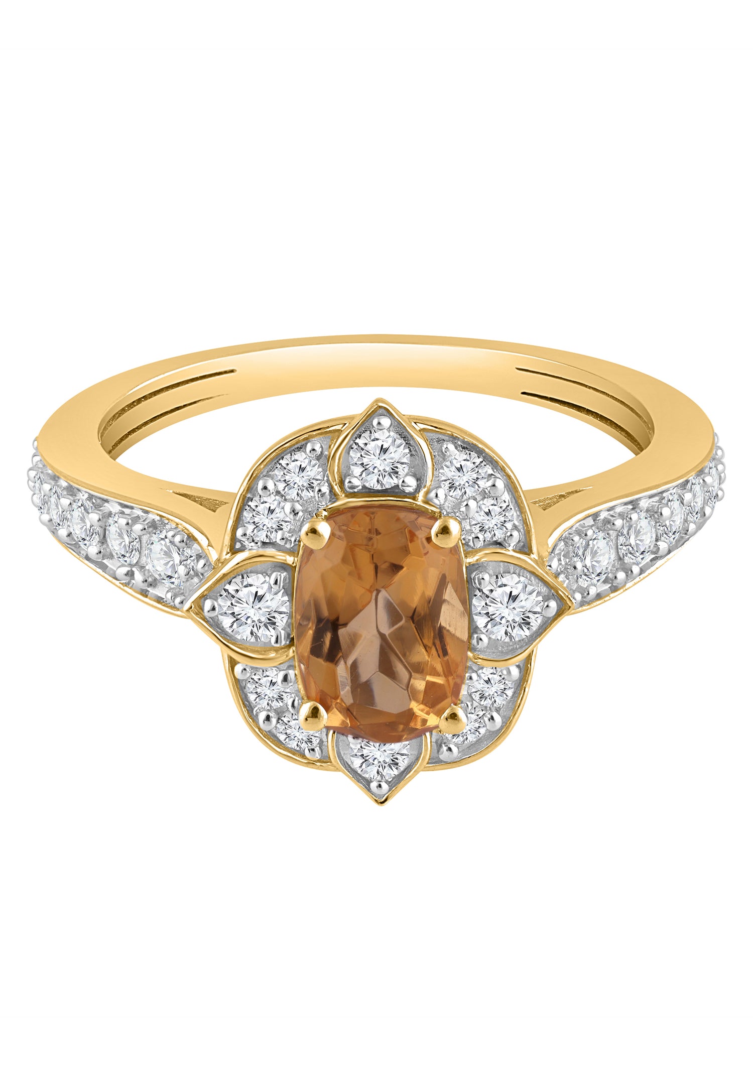 Ring aus 375 Weißgold mit Diamant