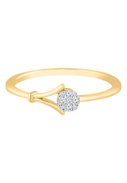 Ring aus 375 Gelbgold mit Diamant