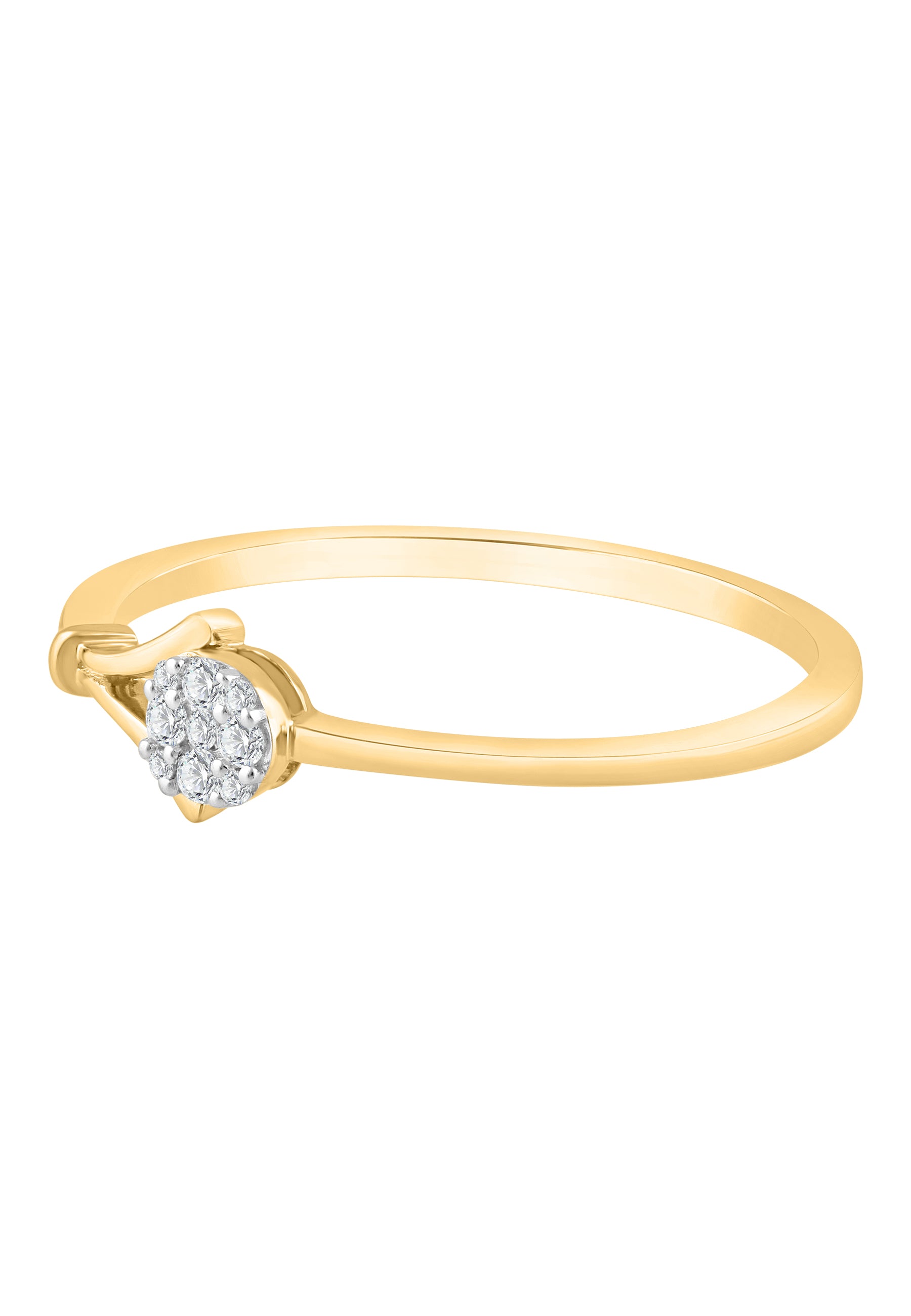 Ring aus 375 Gelbgold mit Diamant