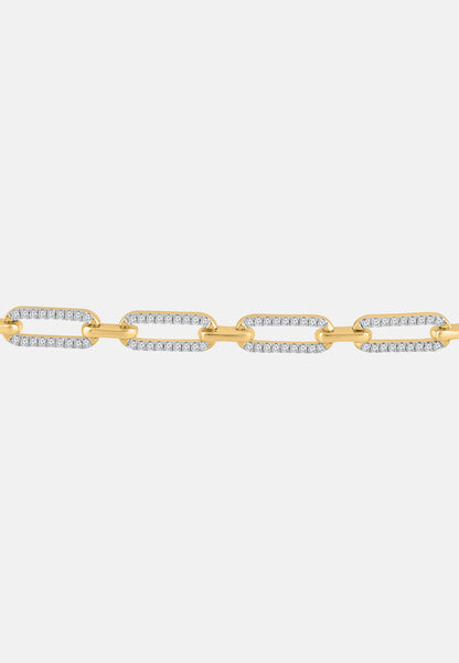 Armband aus 375 Gelbgold mit Diamant