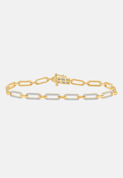 Armband aus 375 Gelbgold mit Diamant