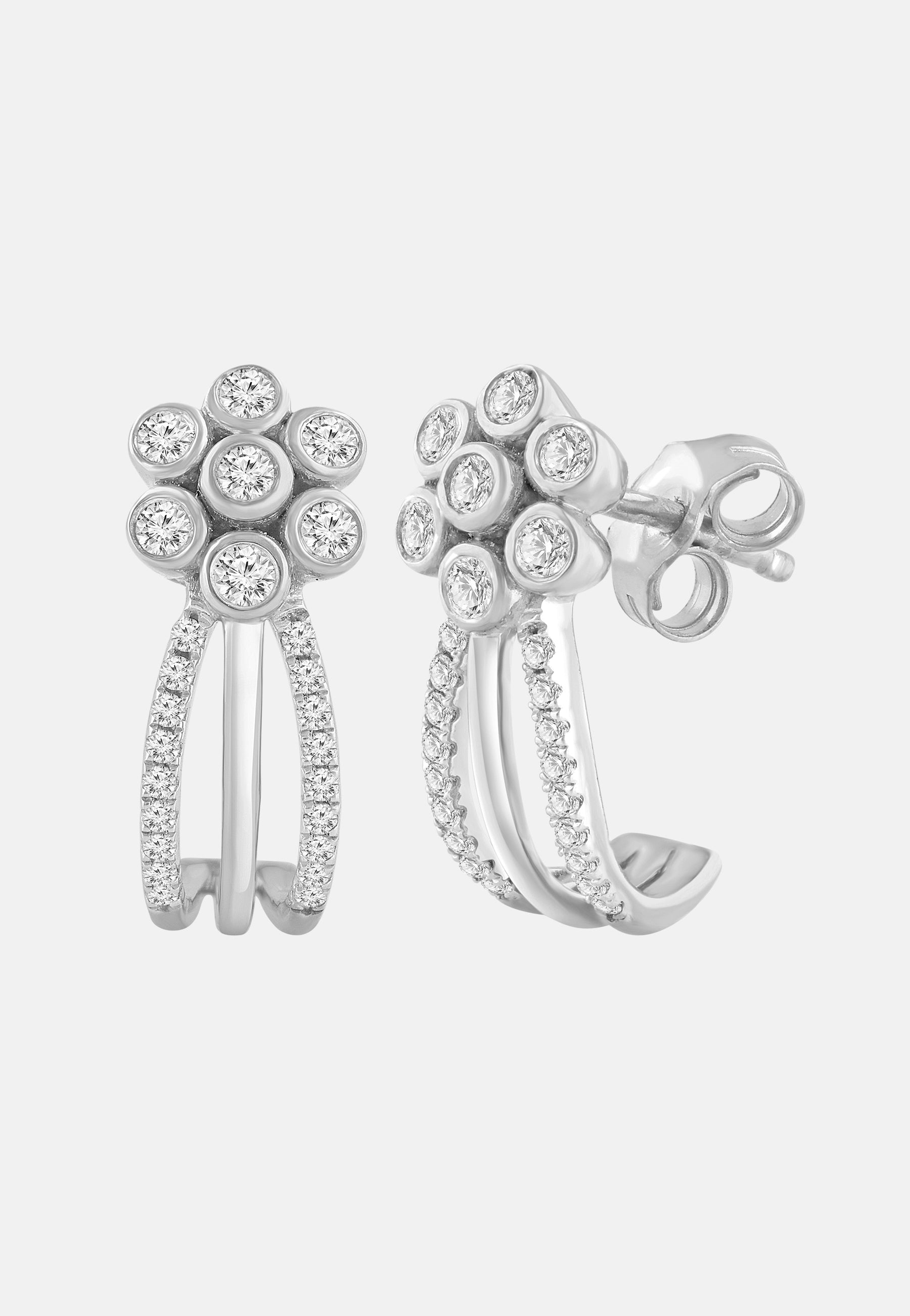 Diamant Exquis Earrings Silver