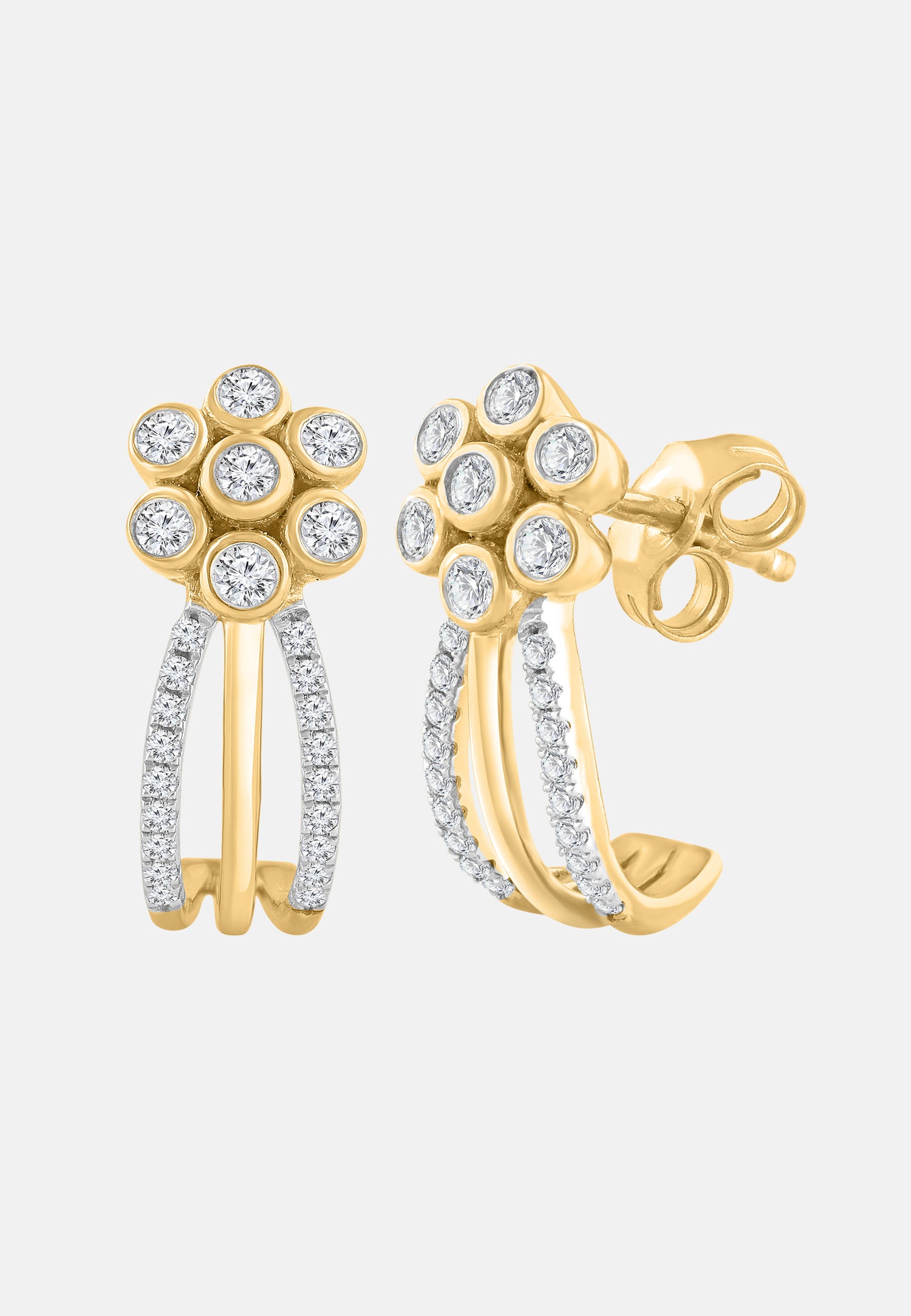 Diamant Exquis Earrings Gold