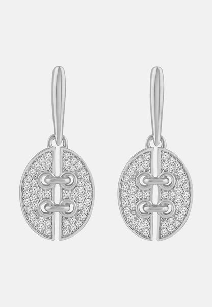 Ohrringe aus 585 Weißgold mit Diamant