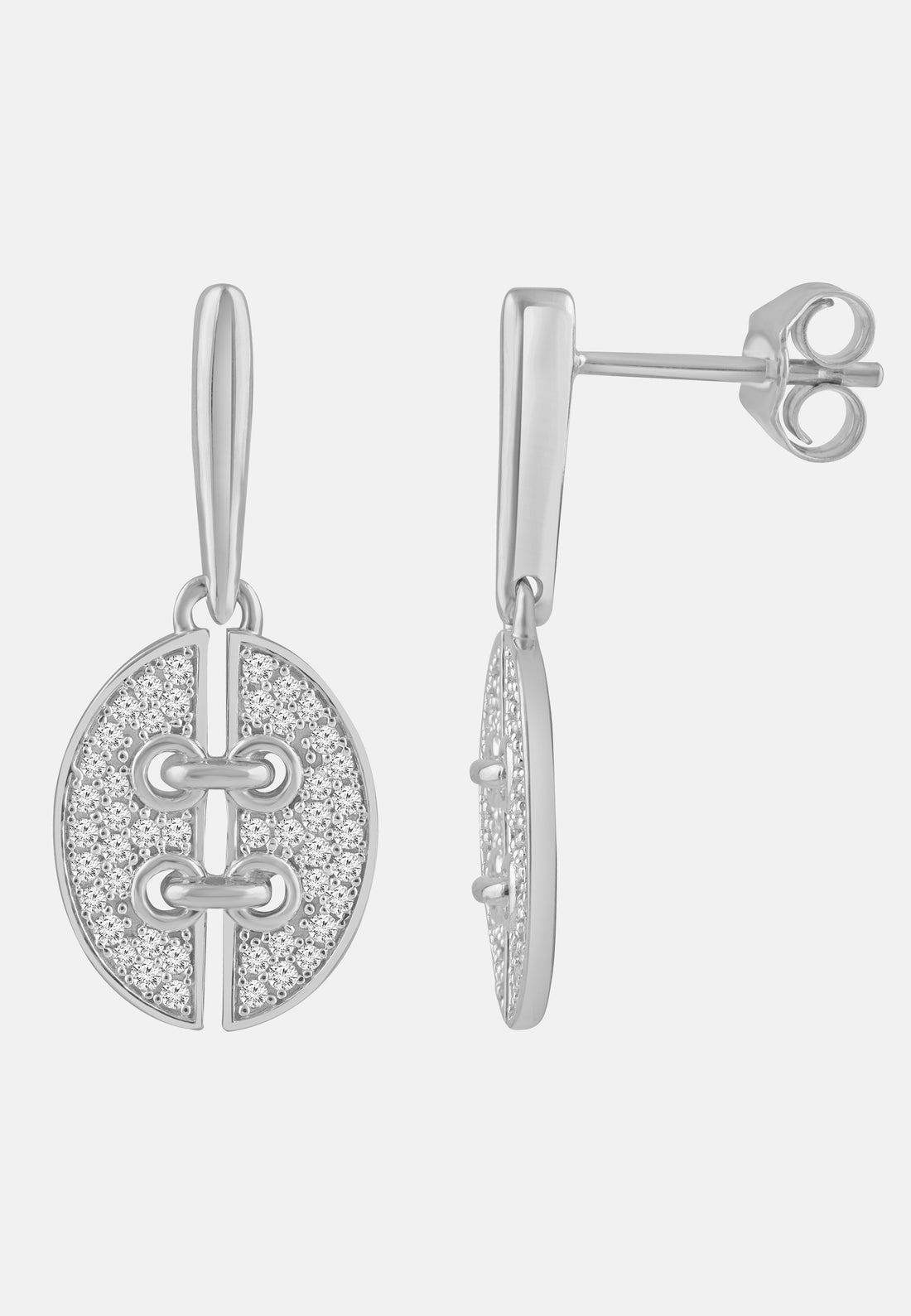 Ohrringe aus 585 Weißgold mit Diamant