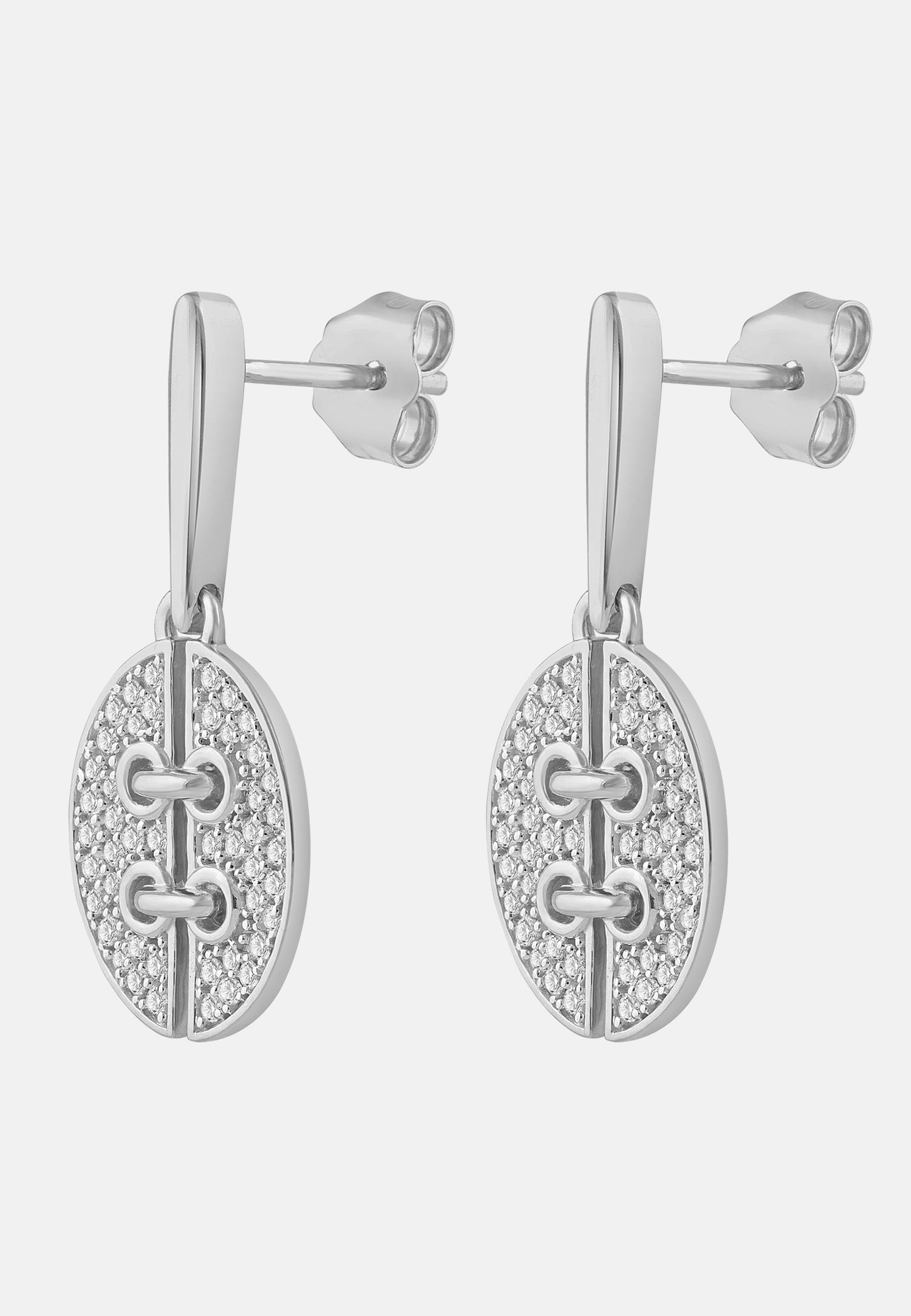 Ohrringe aus 585 Weißgold mit Diamant