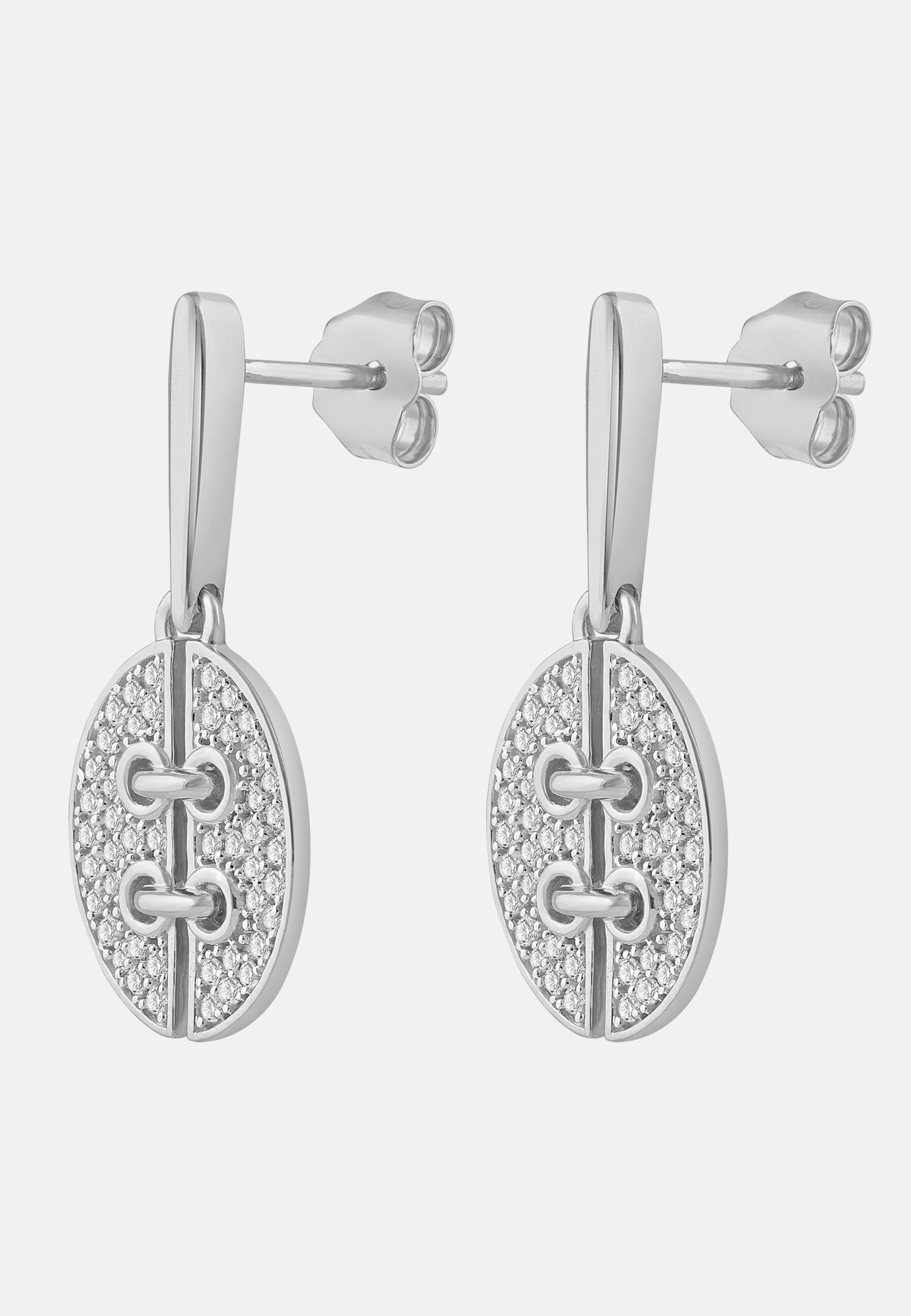 Ohrringe aus 585 Weißgold mit Diamant