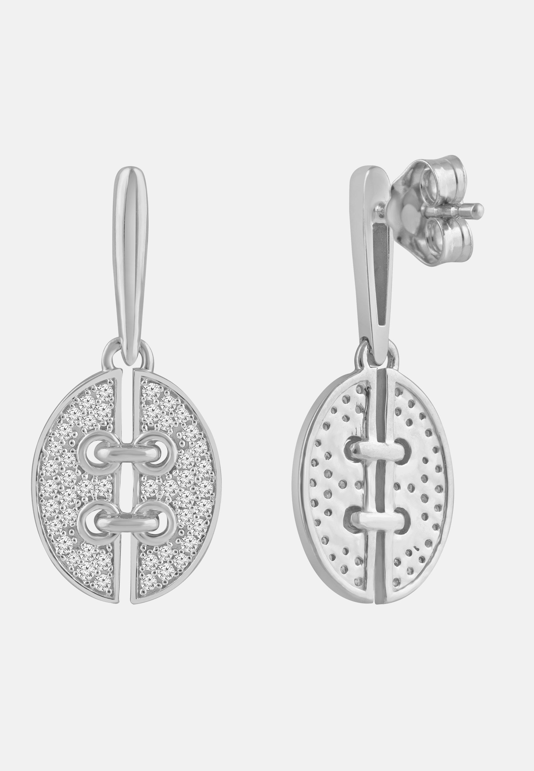 Ohrringe aus 585 Weißgold mit Diamant