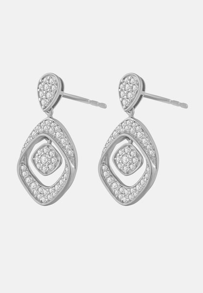 Ohrringe aus 585 Weißgold mit Diamant