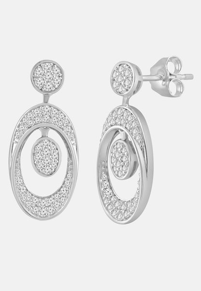 Ohrringe aus 585 Weißgold mit Diamant