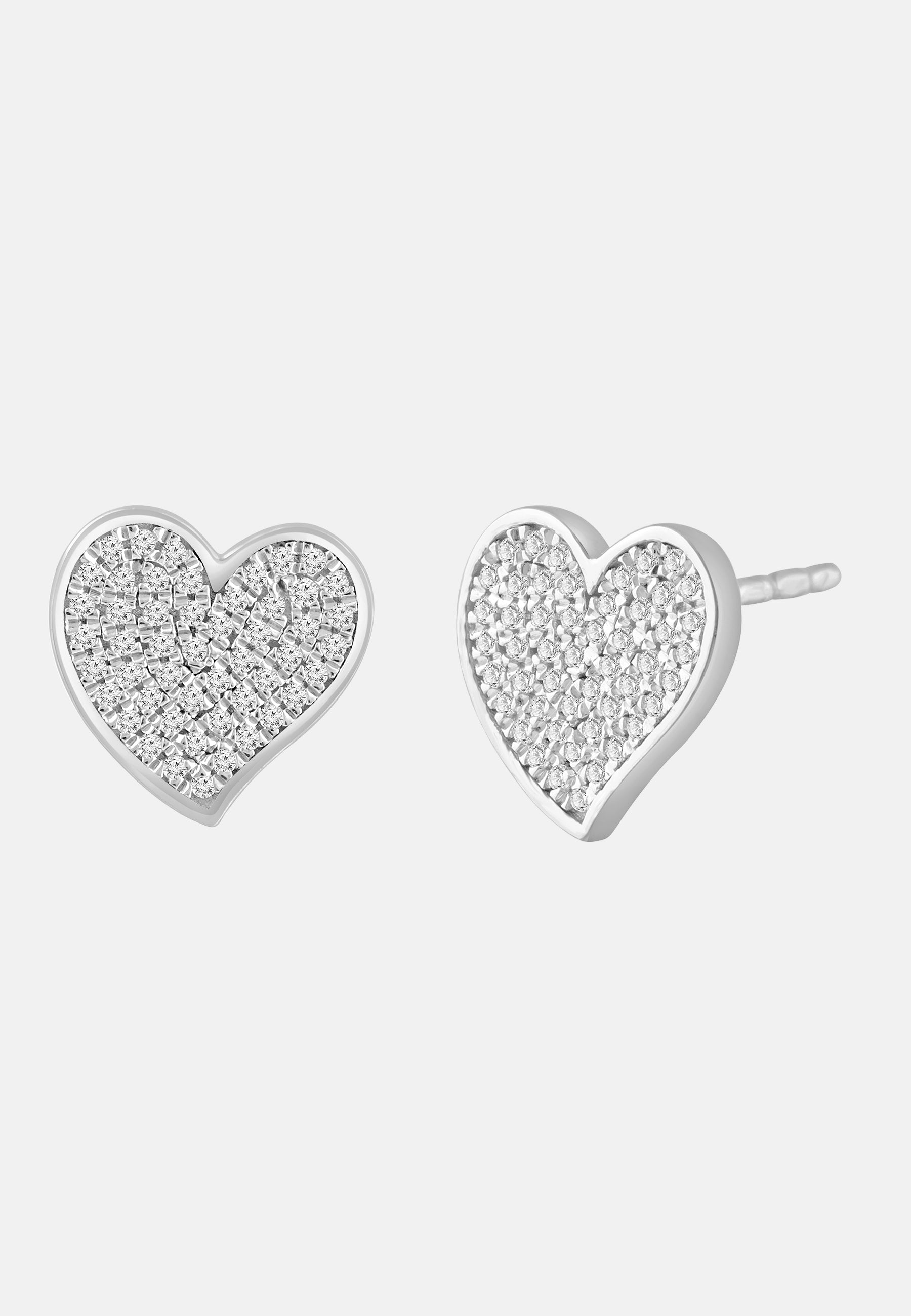 Ohrringe aus 375 Weißgold mit Diamant