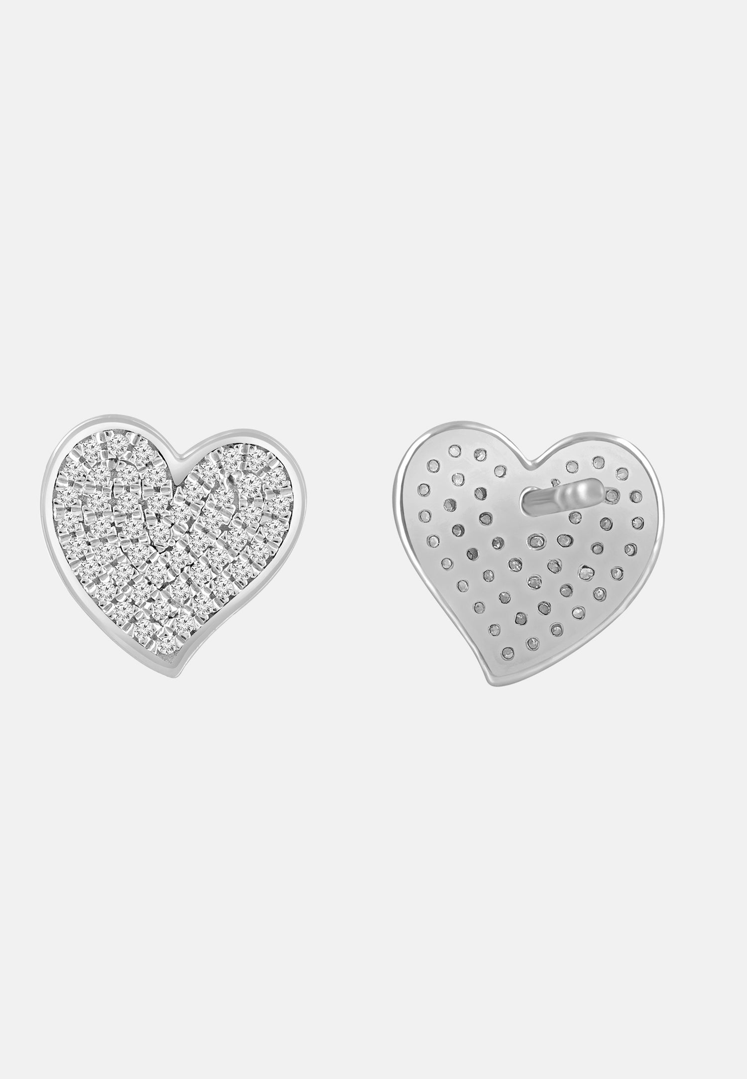 Ohrringe aus 375 Weißgold mit Diamant