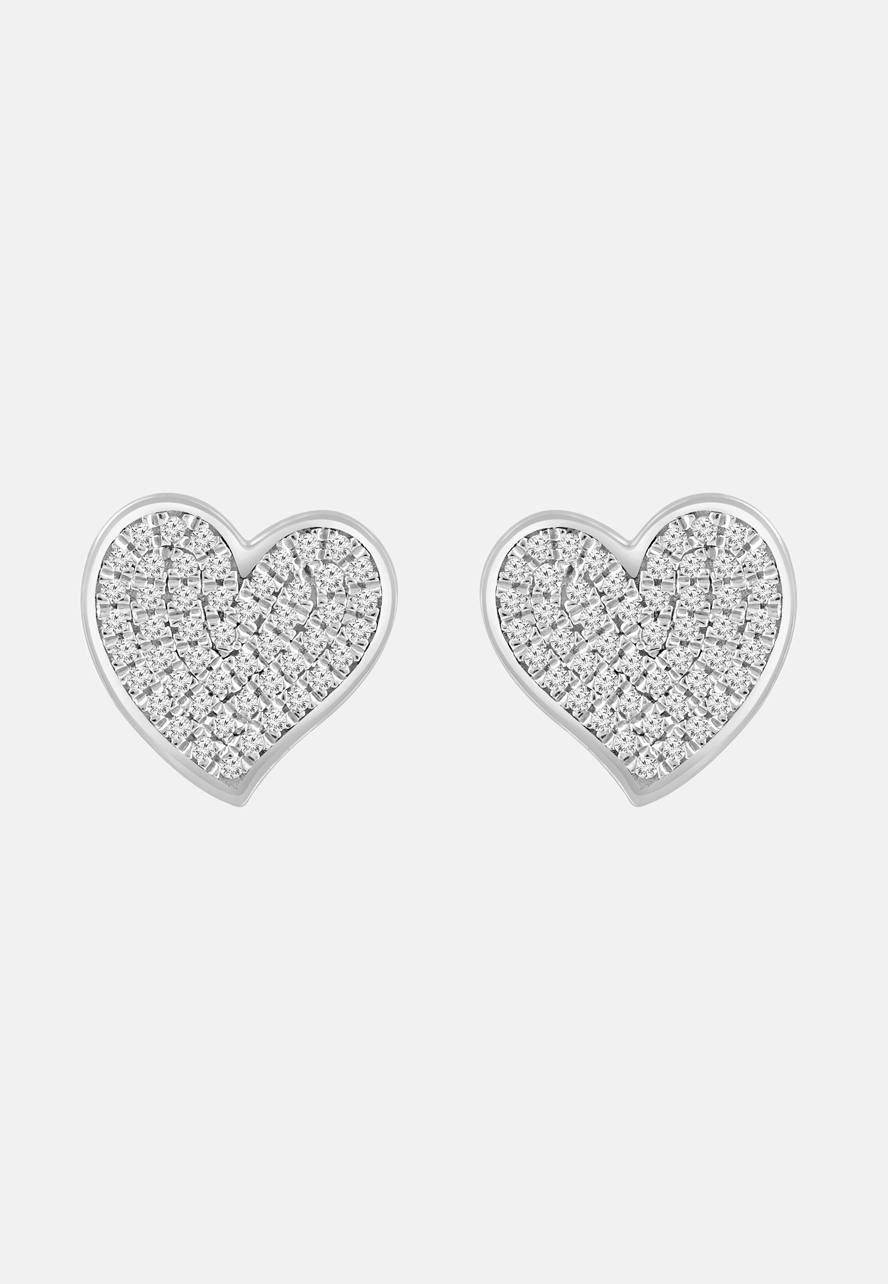 Ohrringe aus 375 Weißgold mit Diamant