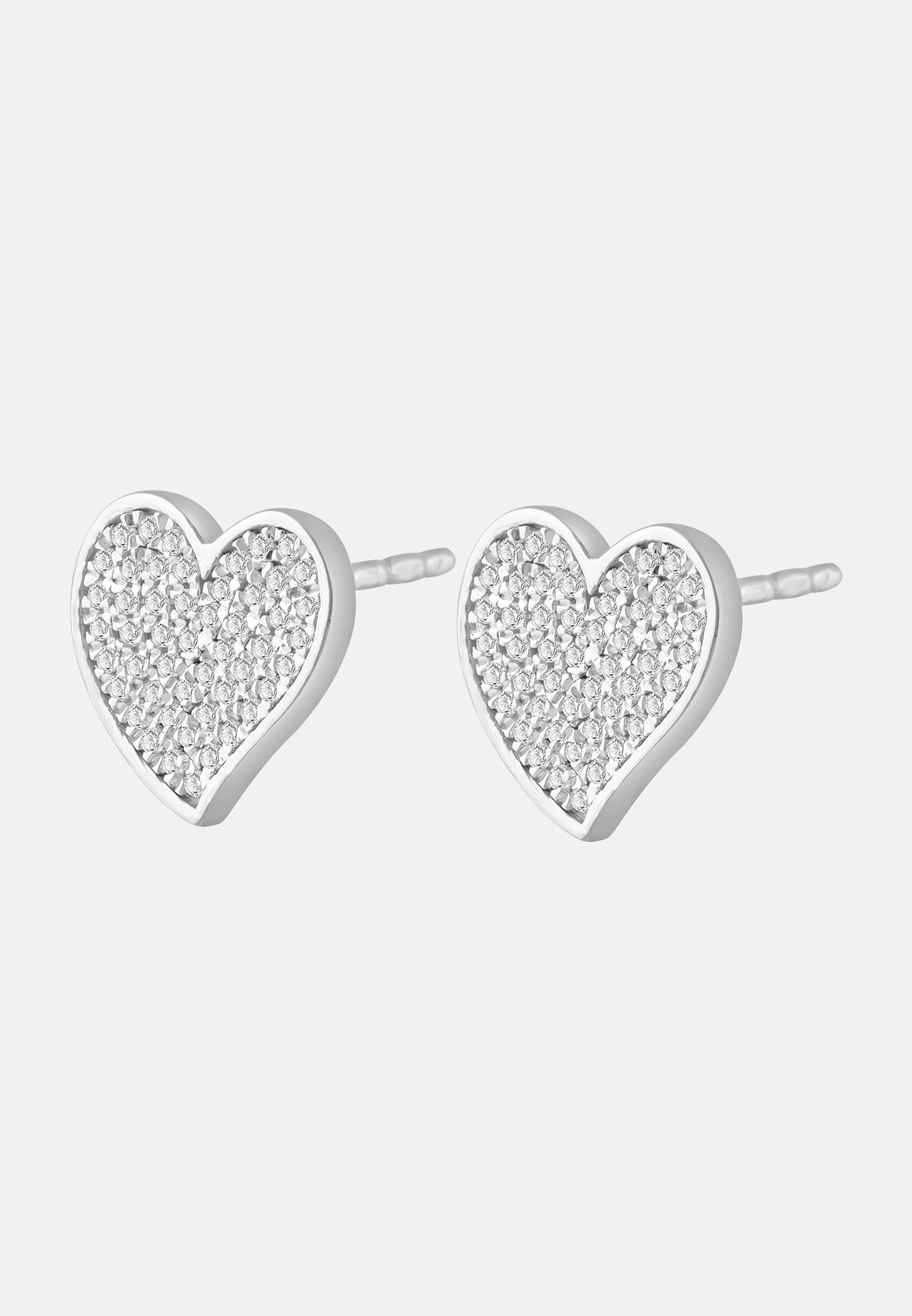 Ohrringe aus 375 Weißgold mit Diamant