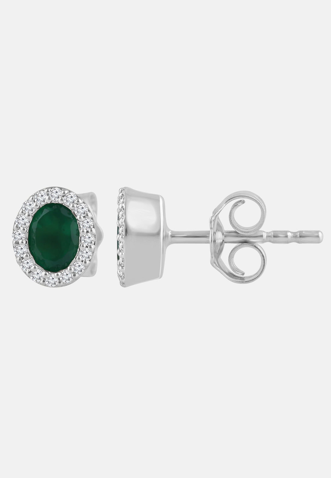 Ohrringe aus 375 Gelbgold mit Diamant