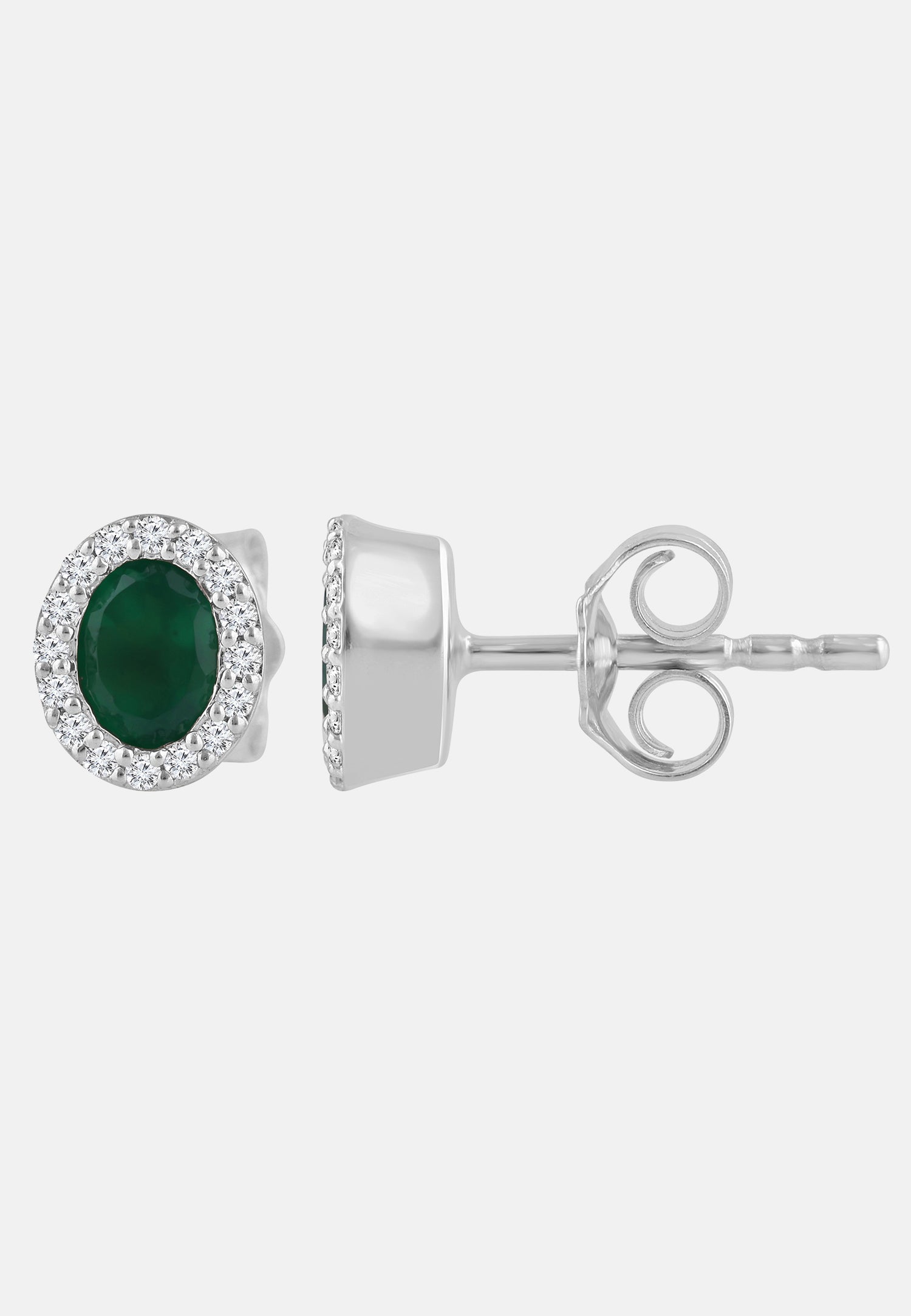 Ohrringe aus 375 Gelbgold mit Diamant
