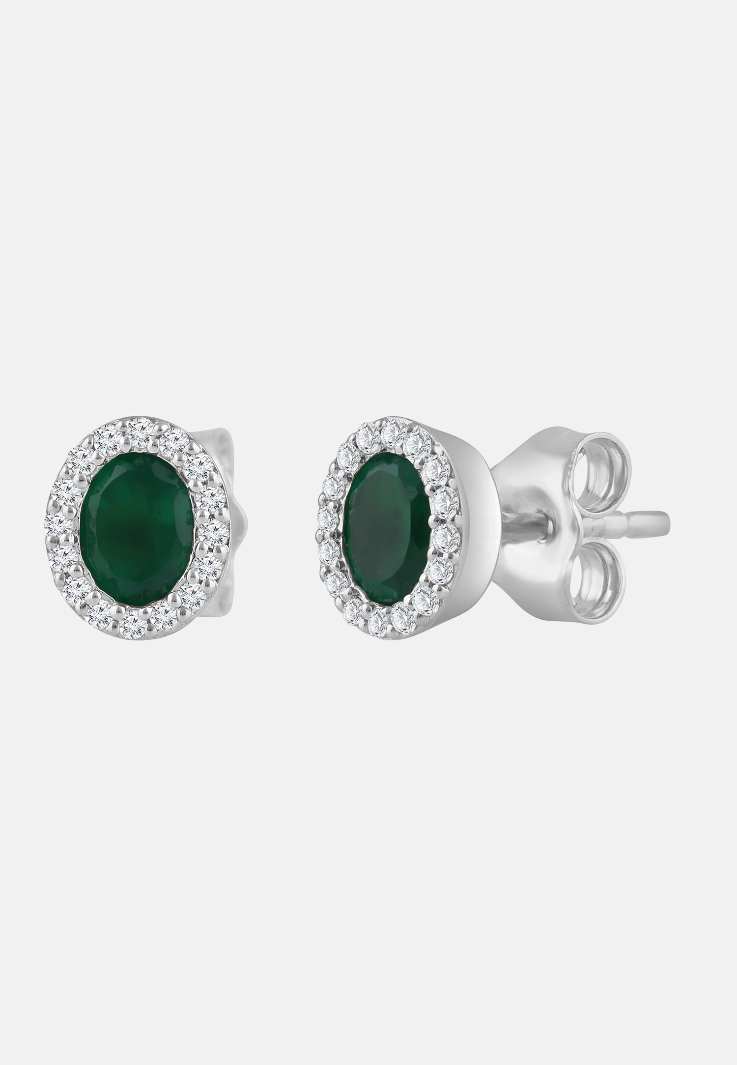 Ohrringe aus 375 Gelbgold mit Diamant