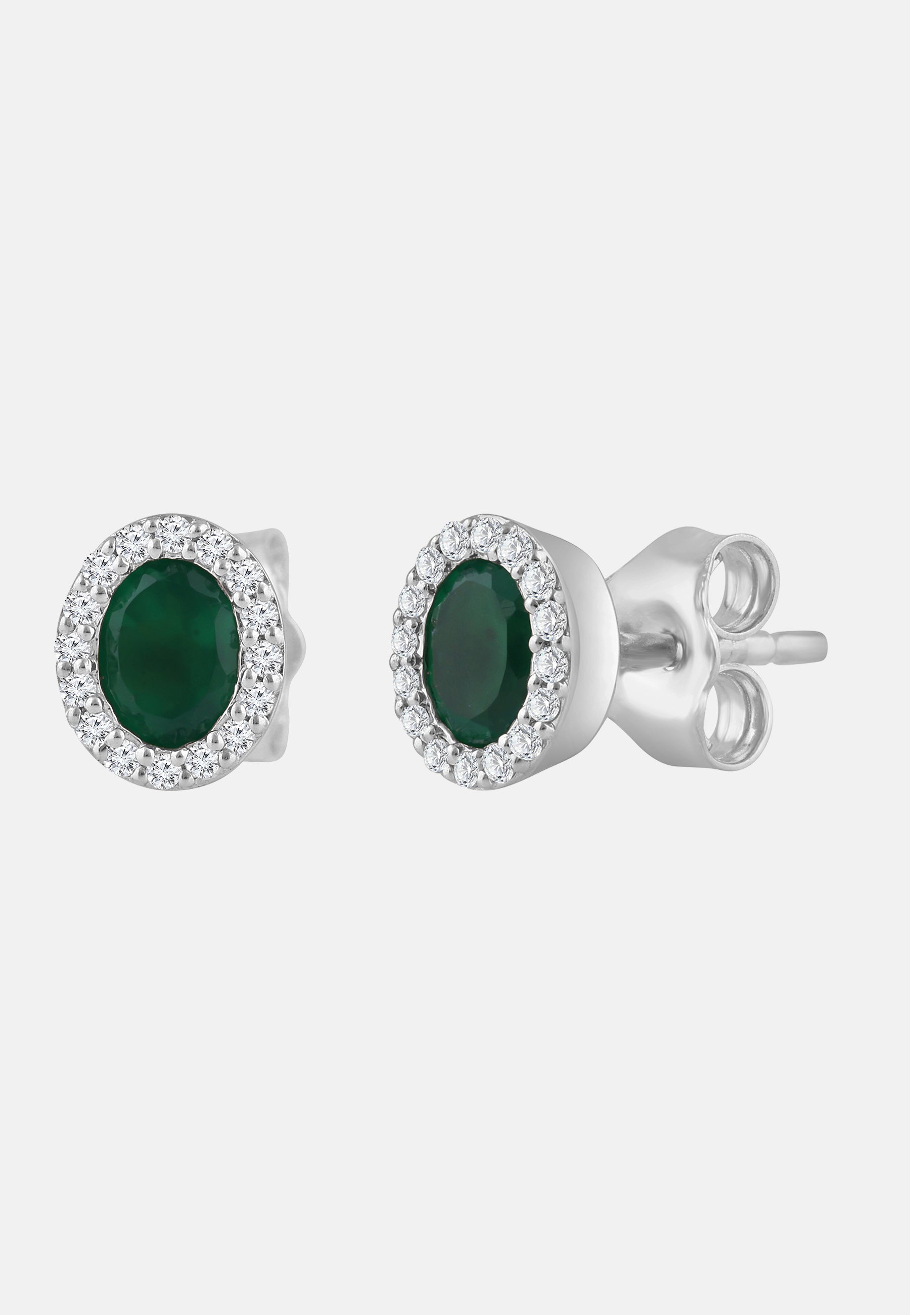 Ohrringe aus 375 Gelbgold mit Diamant