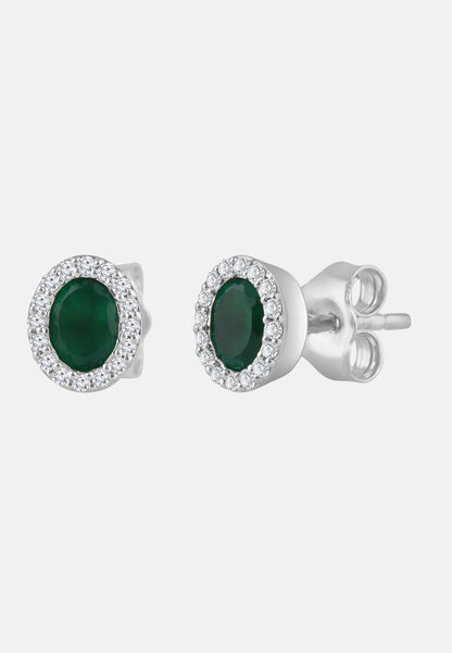 Ohrringe aus 375 Gelbgold mit Diamant