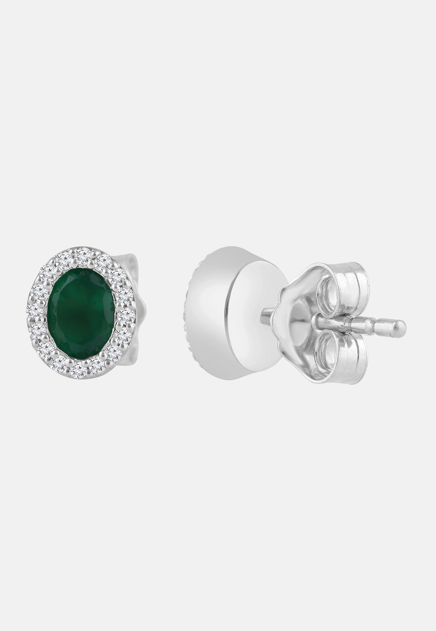 Ohrringe aus 375 Gelbgold mit Diamant
