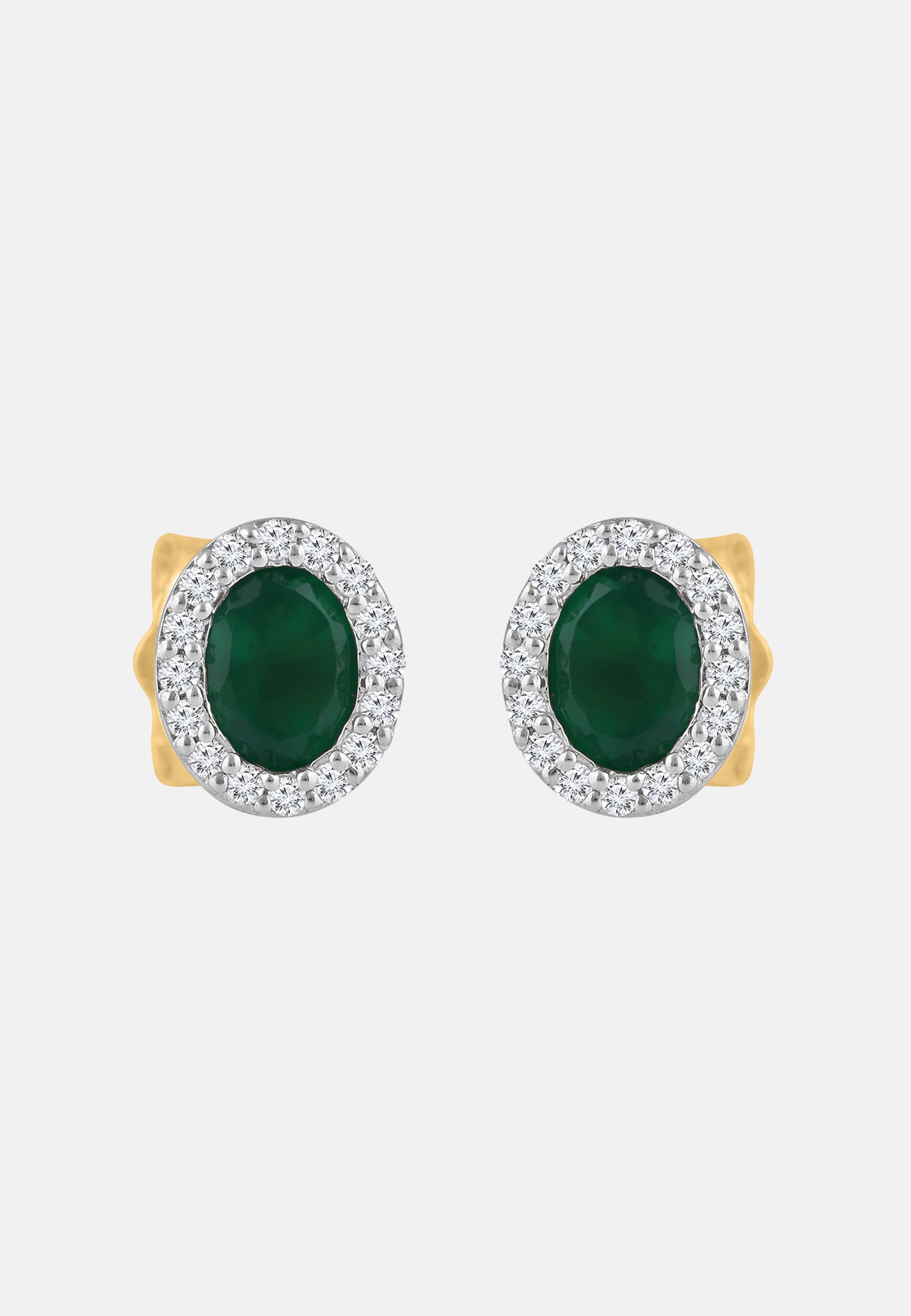 Ohrringe aus 375 Gelbgold mit Diamant