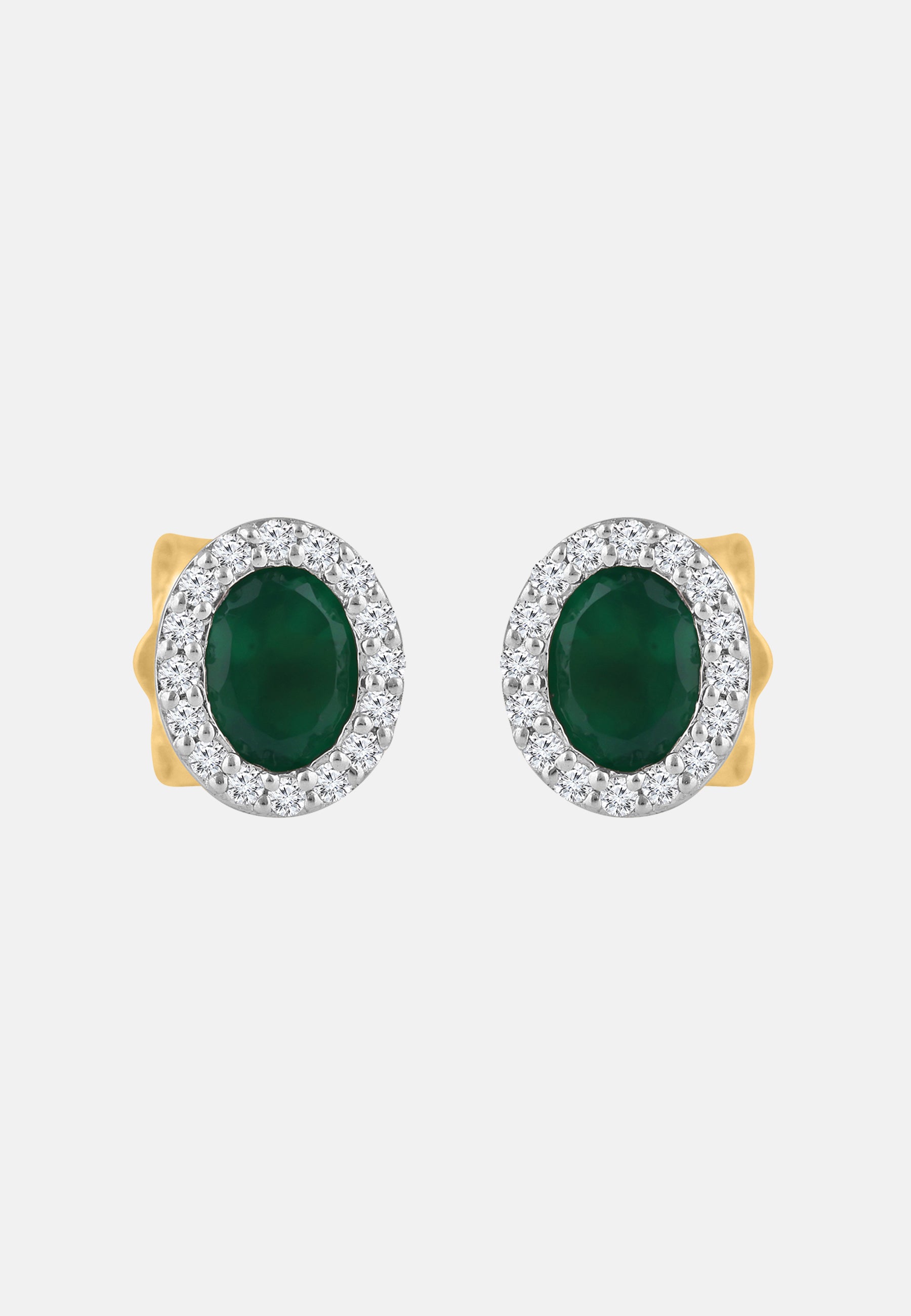 Ohrringe aus 375 Gelbgold mit Diamant