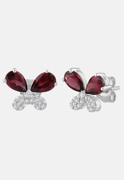 Ohrringe aus 375 Gelbgold mit Diamant