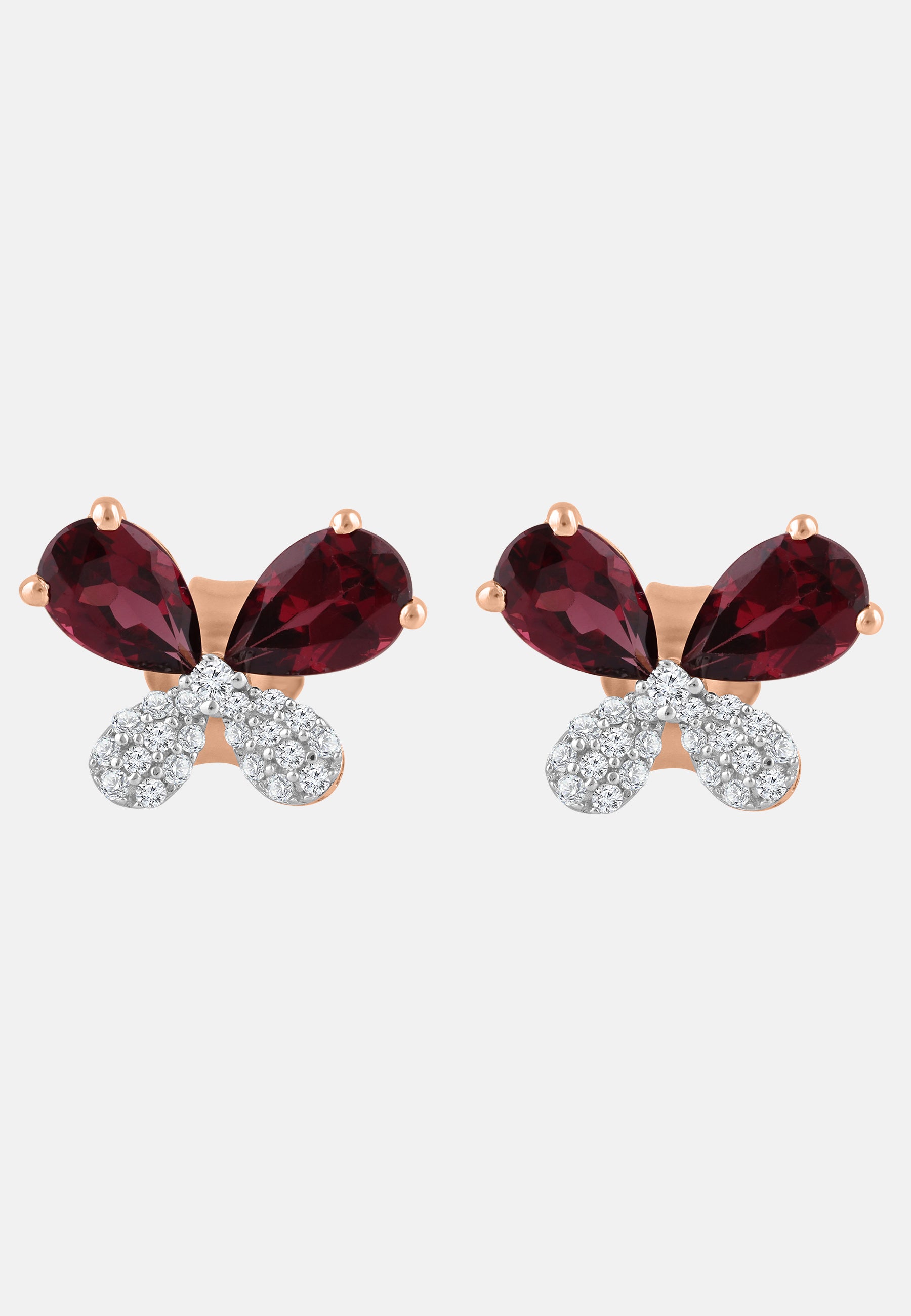 Ohrringe aus 375 Gelbgold mit Diamant