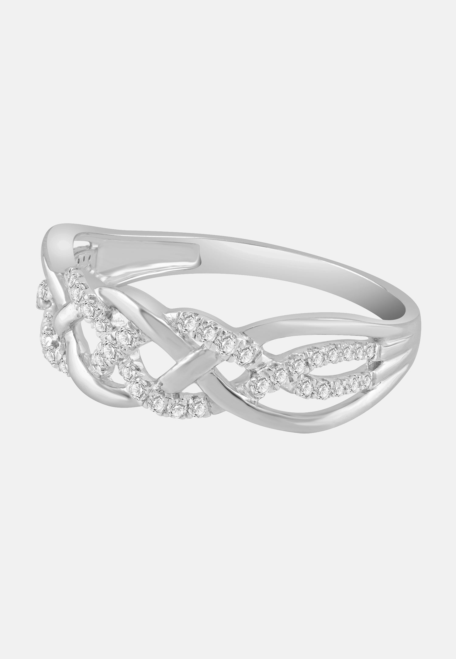 Ring aus 585 Weißgold mit Diamant
