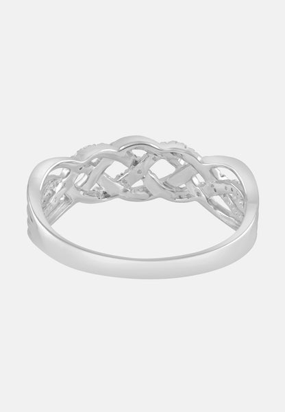Ring aus 585 Weißgold mit Diamant