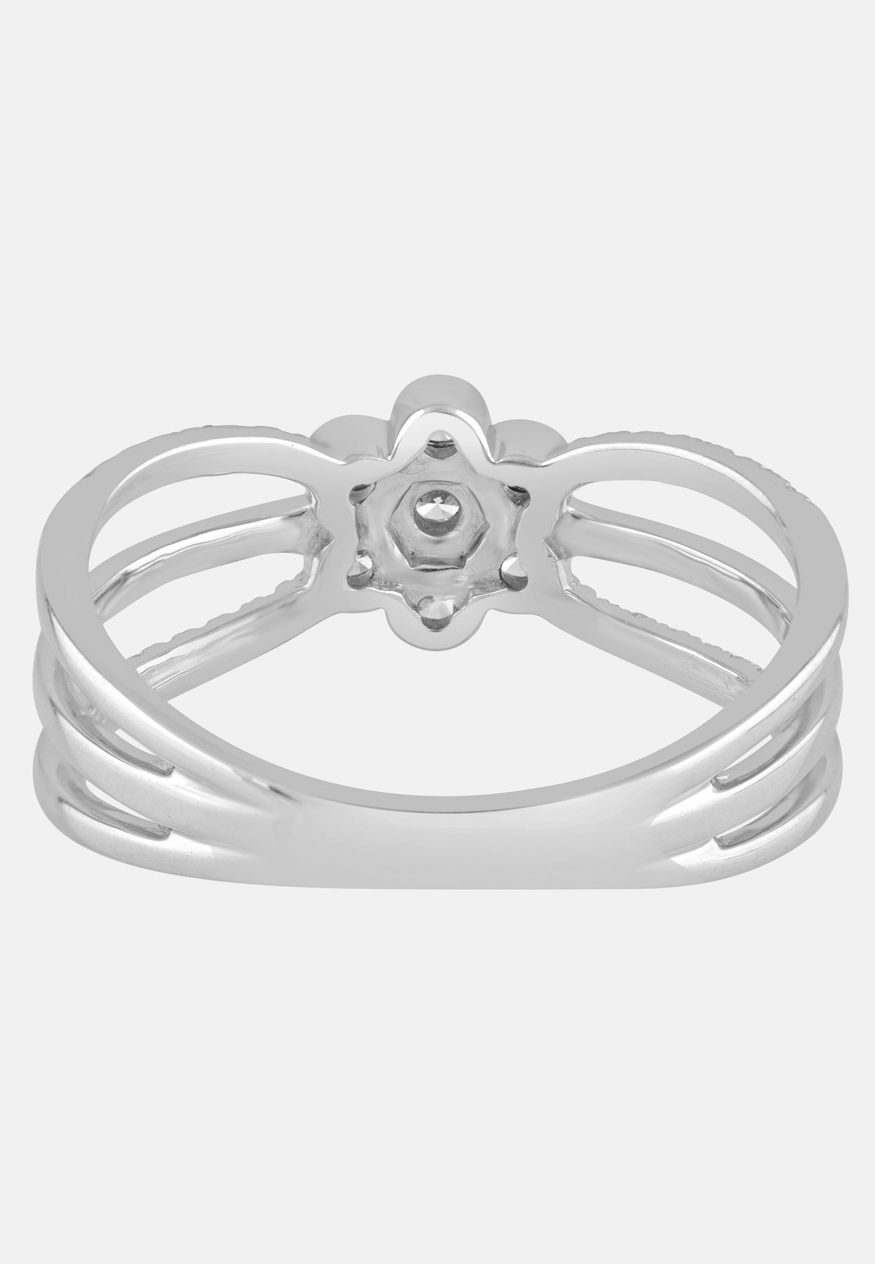 Ring aus 585 Weißgold mit Diamant