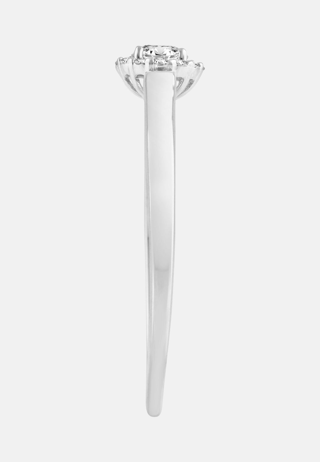 Ring aus 585 Weißgold mit Diamant