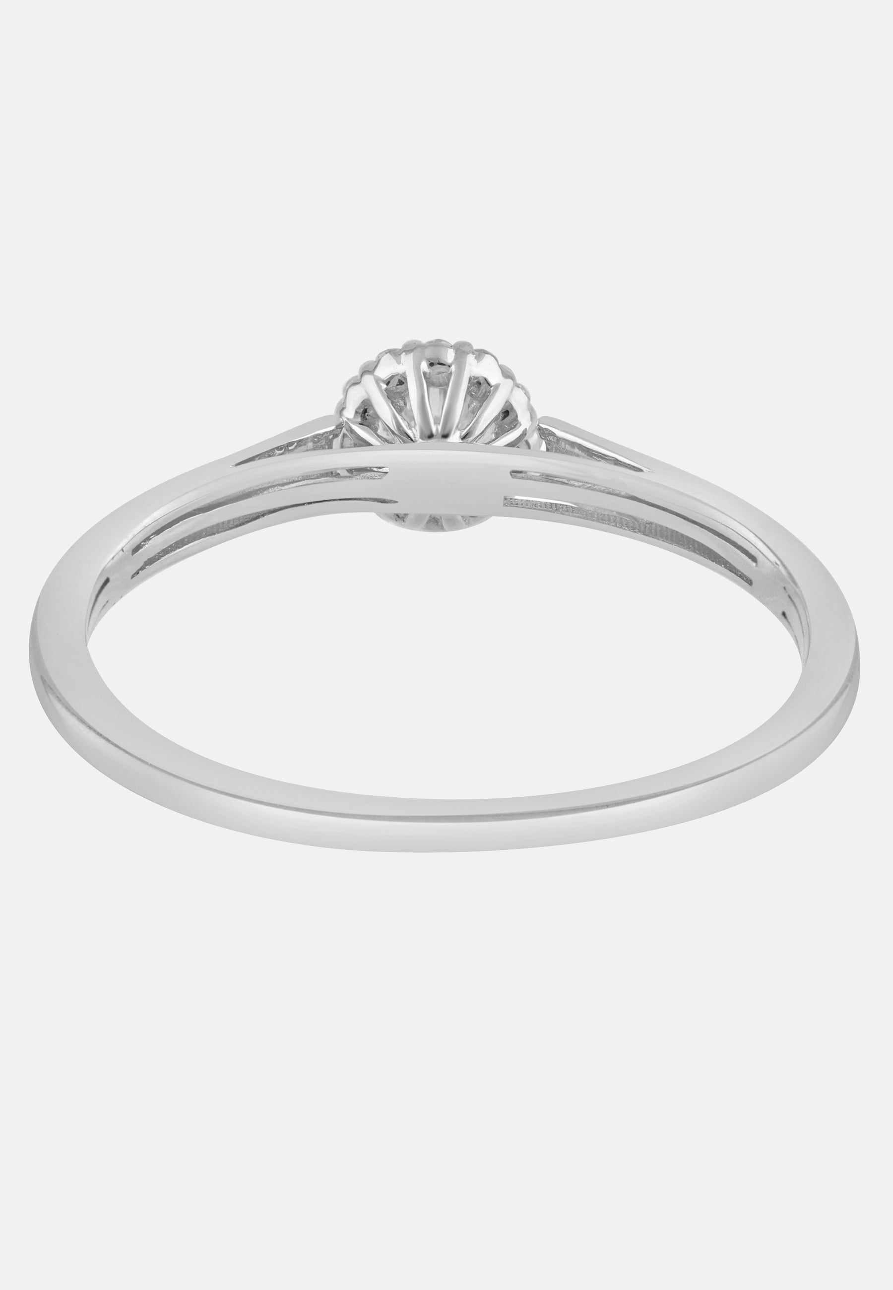 Ring aus 585 Weißgold mit Diamant