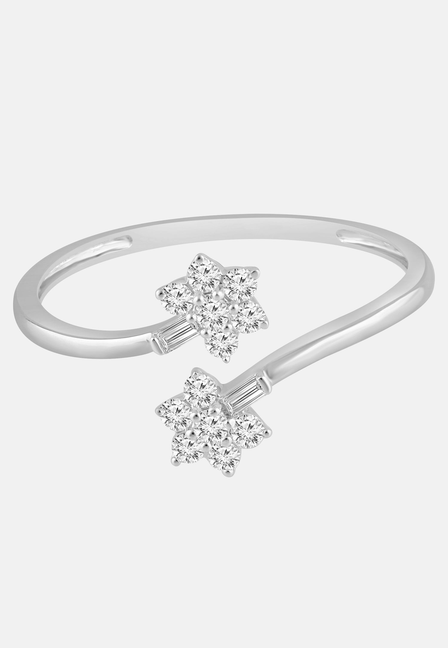 Ring aus 375 Weißgold mit Diamant