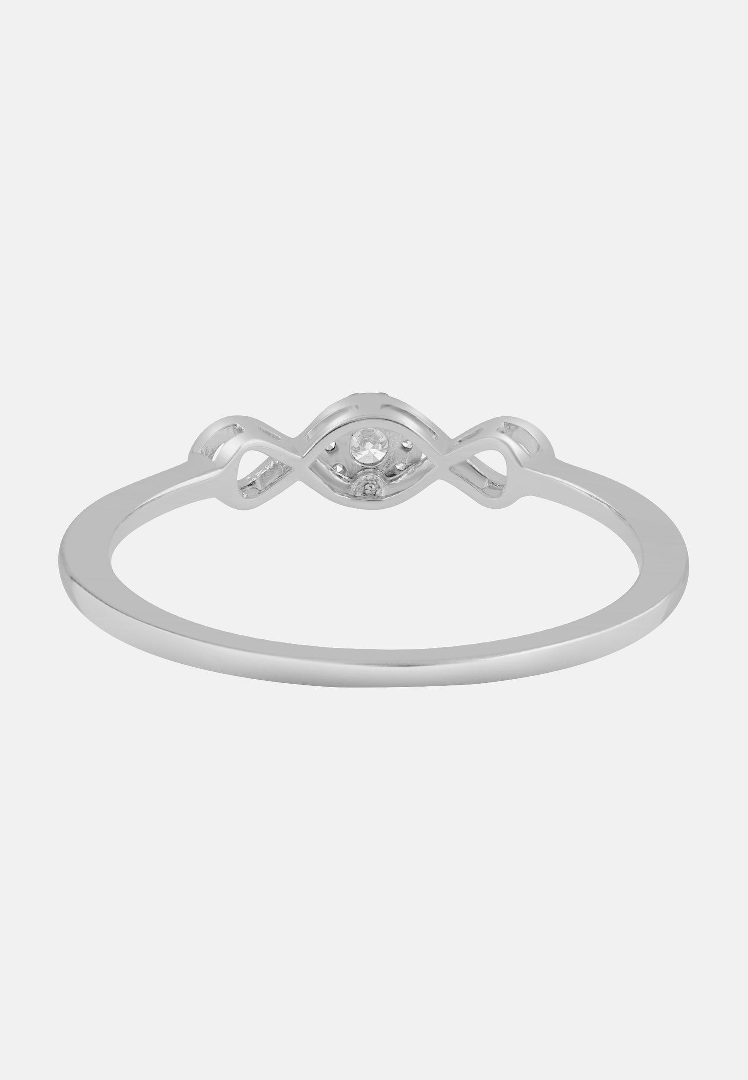 Ring aus 375 Weißgold mit Diamant