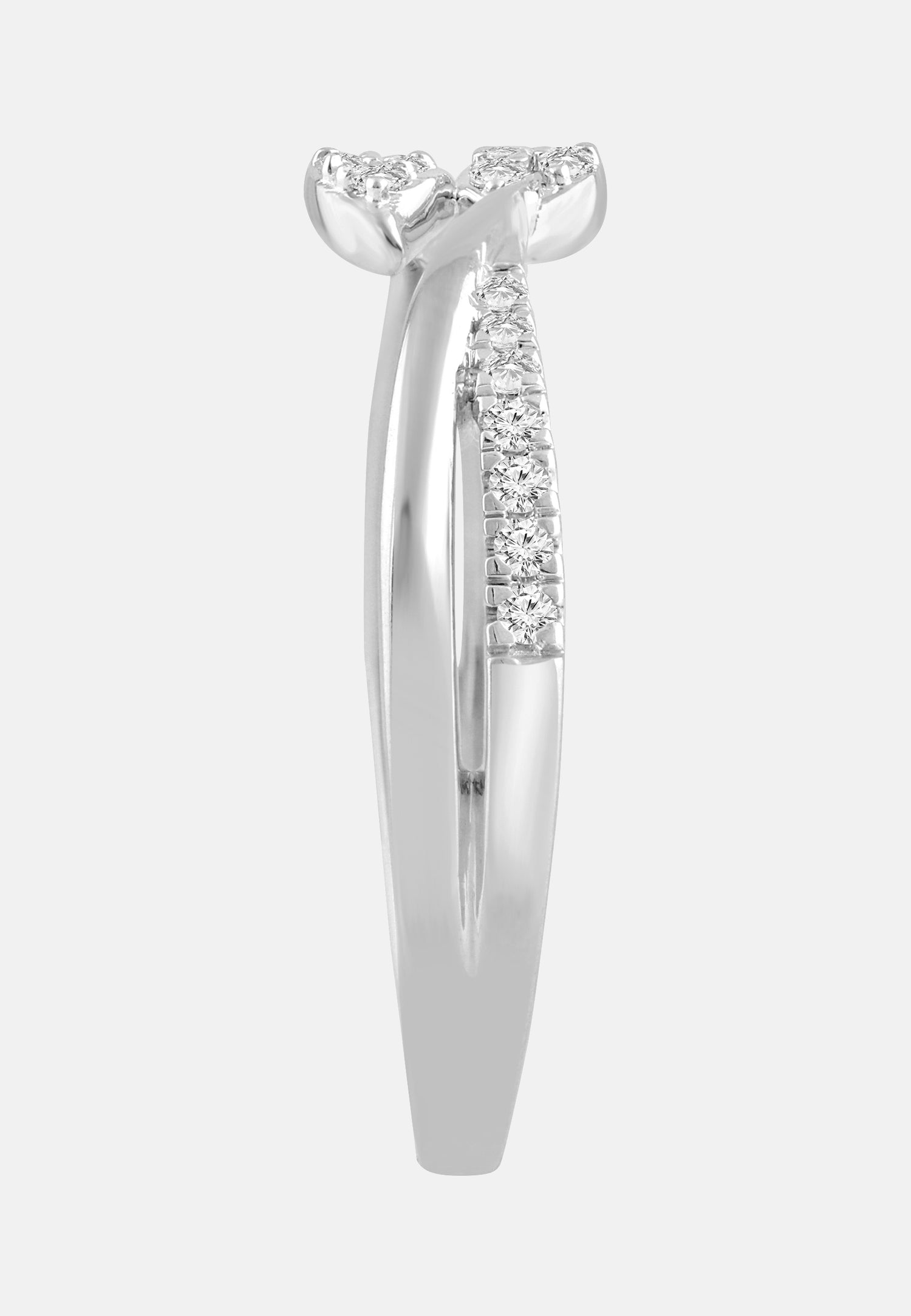 Ring aus 375 Weißgold mit Diamant